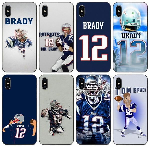 

[tongtrade] tom brady 12 flexible case for iphone 11 pro max x xs xr 6s 5s 5c plus samsung a30 a40 a50 huawei mate 20 redmi note 5 pro case