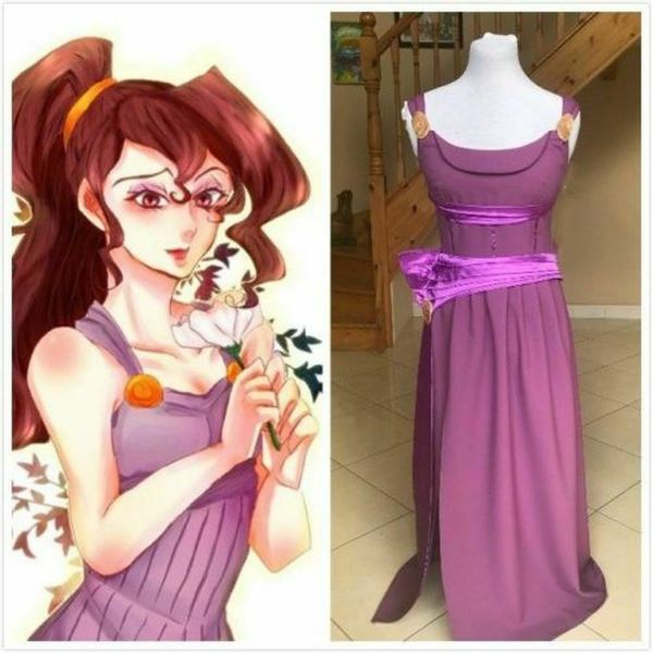 

princess megara inspired dress made to measure only cos, Black;red