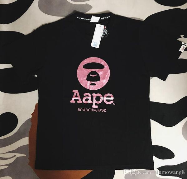 

brand t-shirt yuanren printing gold rose gold round logo luxury ss brand explosion classic blouse sweatshirt clothing t-shirt hot, White;black