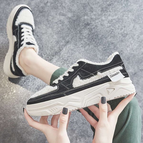

sell winter new designer shoes fashion luxury women shoes lace up platform flat sneakers white black casual shoes