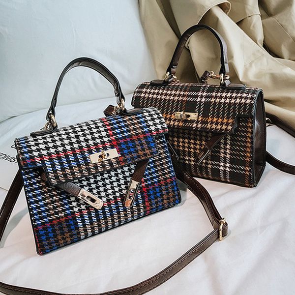 

luxury handbags women bags designer plaid mini tote bags shoulder crossbody women messenger 2019 new