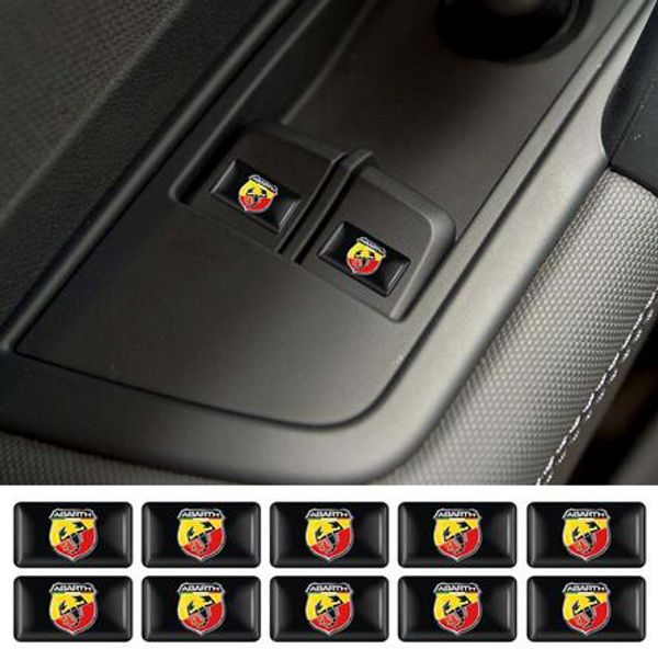 Volante 3D Epossidica Car Styling misura per fiat punto abarth 500 stilo ducato Scudo Bandiera Adesivo Auto Accessori Auto