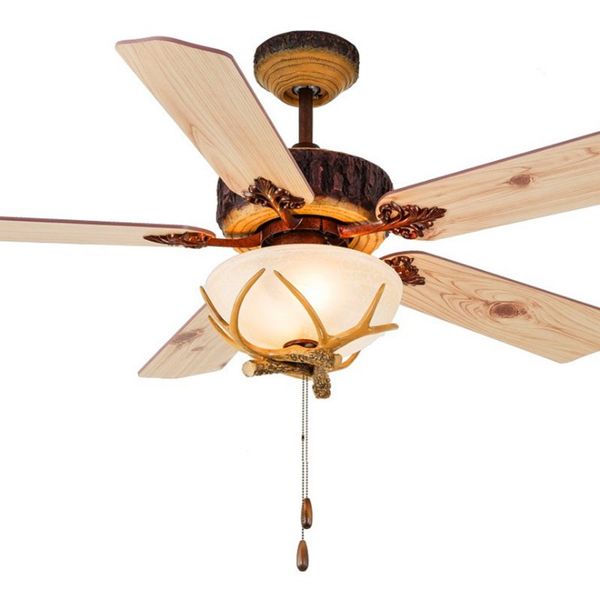 2020 Rustic Ceiling Fan 52inch Indoor Home Decoration Living Room