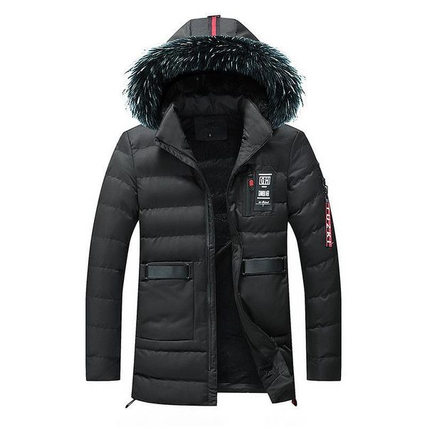 

2019 new men women casual down jacket down coats mens outdoor warm feather man winter coat outwear jackets parkas size l-3xl, Black