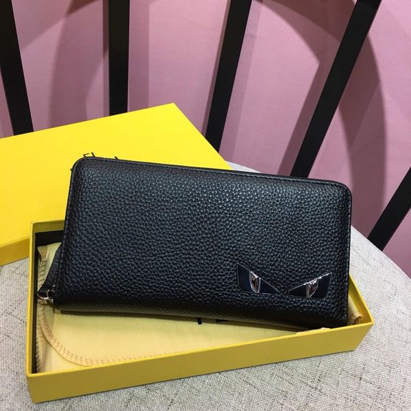 

21ss 2020 women fashion casual wallet theft protect coin bag zipper purse wallets for men with magic luxury men's purses madag, Red;black