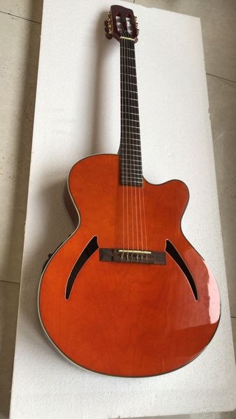 

wholesale brown 6 strings g-classic acoustic electric guitar in brown,180225