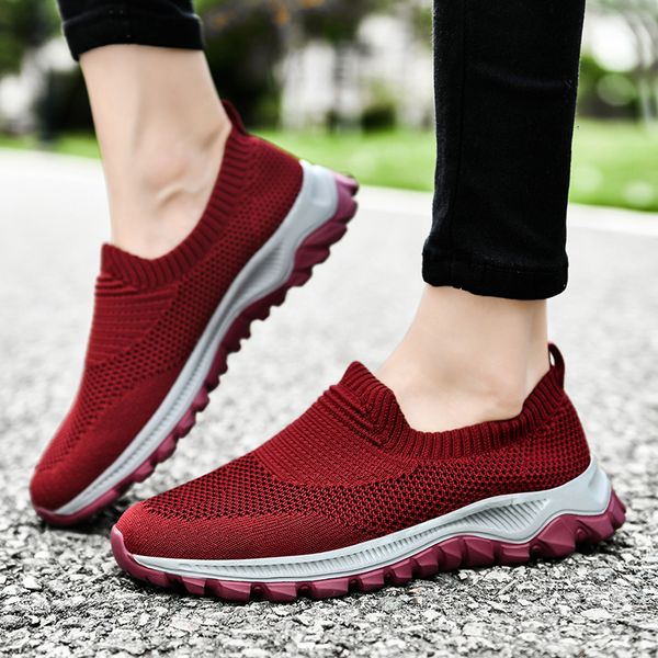 

weweya sock sneakers women casual sport running shoes breathable slip on zapatos deportivos de mujer new ladies walking footwear