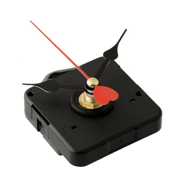 

replacement clock movement repair parts with hook red heart hands diy