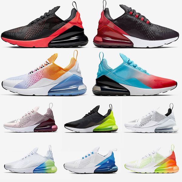

2020 new fashion brand 270 designer running shoes for mens women sports shoes bred 2.0 arc en ciel firecracker trainers zapatos sneakers