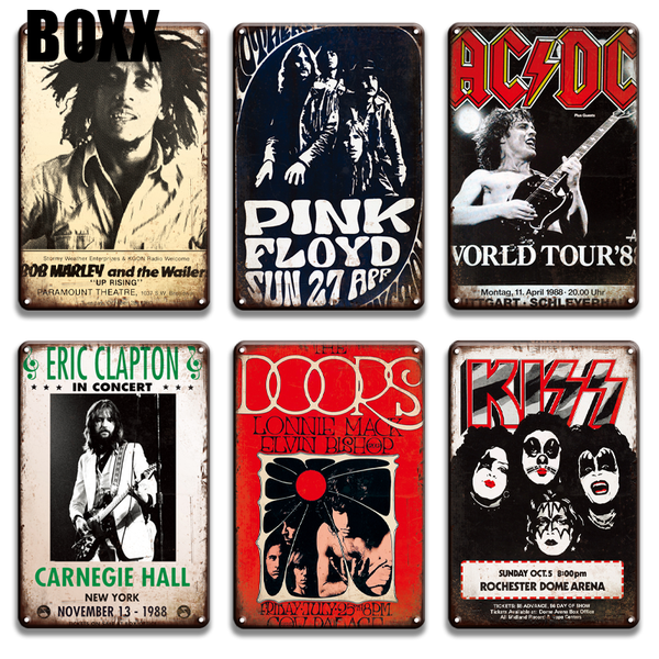

рок-н-ролл металлический знак старинные оазис поцелуй acdc с бархатной лентой металлический постер олово знак бар паб человек пещера домашне