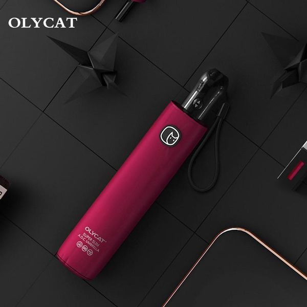 

olycat ultralight fully automatic sun protection against uv rays and windproof 6k ultrafine travel men's and women's umbrella. y20
