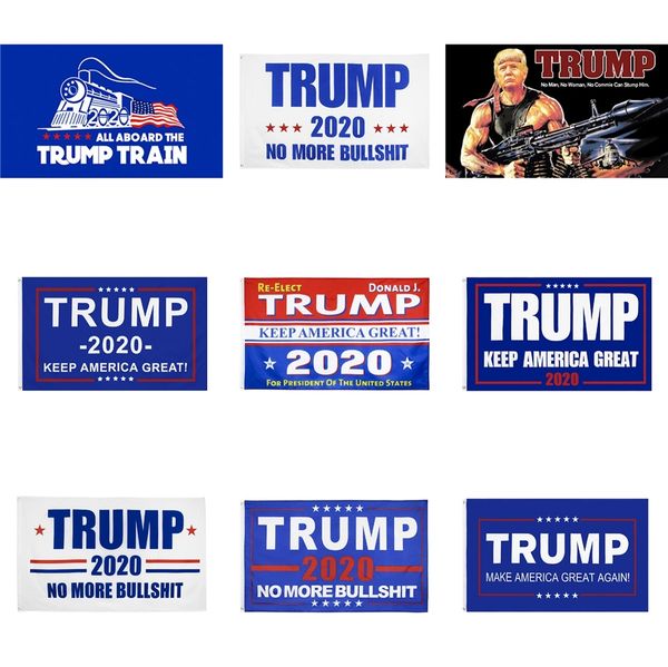 

2020 donald trump 90*150cm make amercian great again john flags polyester head metal grommet personality decortive trump banner flag an31 #9