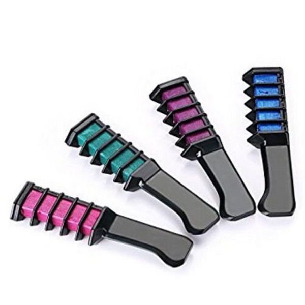 

hair mascara new design crayons hair color chalk temporary diy dye comb temporary blue dye with comb 5 colors styling, Silver