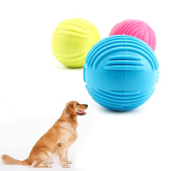 

2016 new fantastic rubber pet dog toys feeding ball dog training chewing playing pet toys color sent randomly
