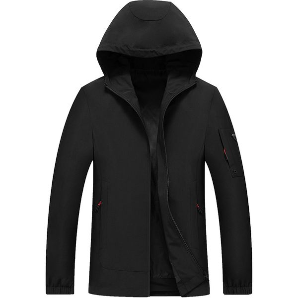 

2019 new casual hooded ceket erkek thin men casaco masculino, Black;brown