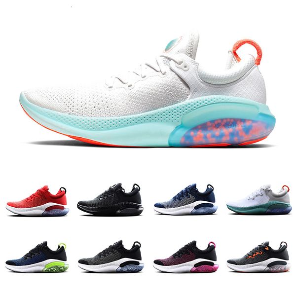

joy run fk ride running shoes 360 degree comfort dynomic cushioning light racer blue platinum tint black men women sports sneakers
