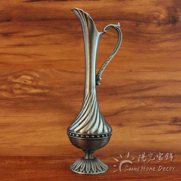 

малый размер высота 20-сантиметрового vintage home decor металла ваза pewter цвет столешница art decoration craft