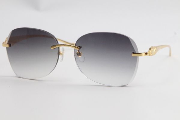 

2020 Оптовая Rimless металла серии леопарда Солнцезащитные очки 3524012 Лимитированная серия хорошее качество очки объектива Толщина 3.5 Unisex New