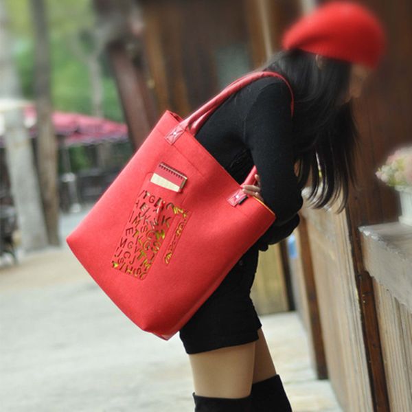 

2087 large felt shopping bag felt