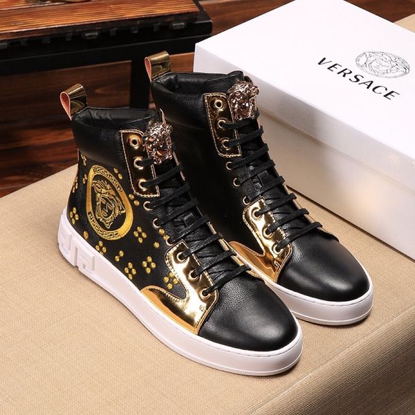 

france high-end brand high help casual shoes mens printed letters fashion style air basketball shoes,with original box f1, Black