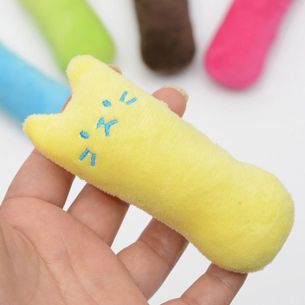 

popular high quanlity cute interactive fancy pets teeth grinding catnip toys claws thumb bite cat mint