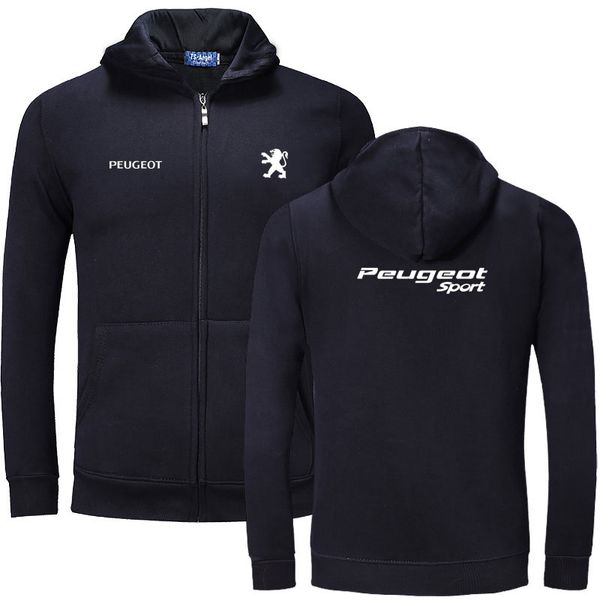 

logo zipper sweatshirts long sleeve zipper hoodie cotton sweatshirt jacket, Black