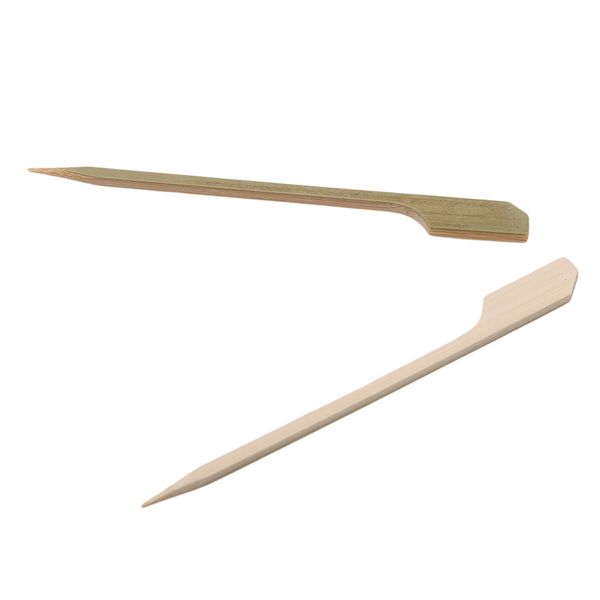 

40 pieces pack 10.5cm bamboo skewers paddle sticks for bbq grill kebab barbecue fruit toothpicks party supplies outdoor bbq tool