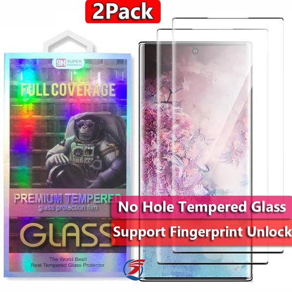 

two 2 glass in 1 pack 5d cuvred full cover tempered glass screen protector for samsung galaxy note 10 note10 s10 s8 s9 plus note8 note9
