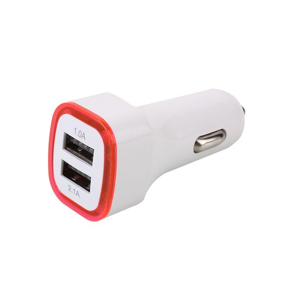 

2 ports dual usb car cigarette lighter charger adapter input dc12-24v lighter