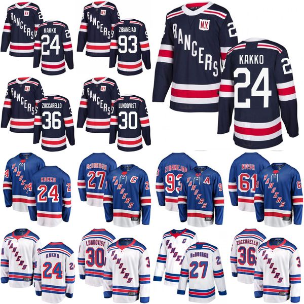 

new york rangers ice hockey jerseys 24 kaapo kakko jersey 27 ryan mcdonagh 10 artemi panarin 30 henrik lundqvist 36 mats zuccarello stitched, Black;red