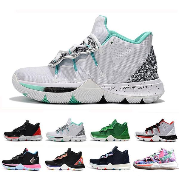 

2019 irving limited 5 men kyrie basketball shoes 5s black magic for kyries chaussures de basketball mens trainers sneakers zapatillas 40-46, White;red