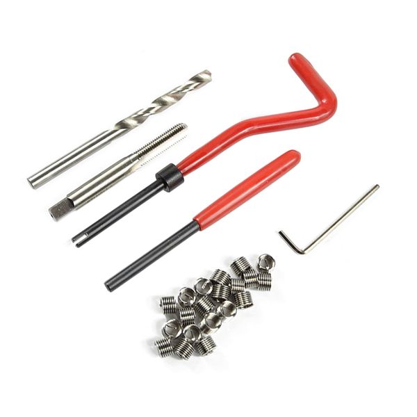 

30pcs m5 m6 m8 thread repair tool set recoil thread inserts kit car pro coil drill tool