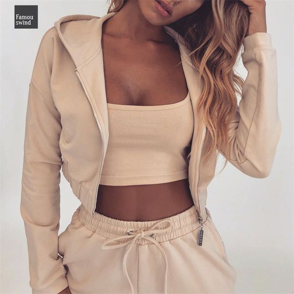 

осень лето два set pieces толстовка топ и pant tracksuit женщина эластичный пояс досуг 2 шт набор женщины костюмы, Gray
