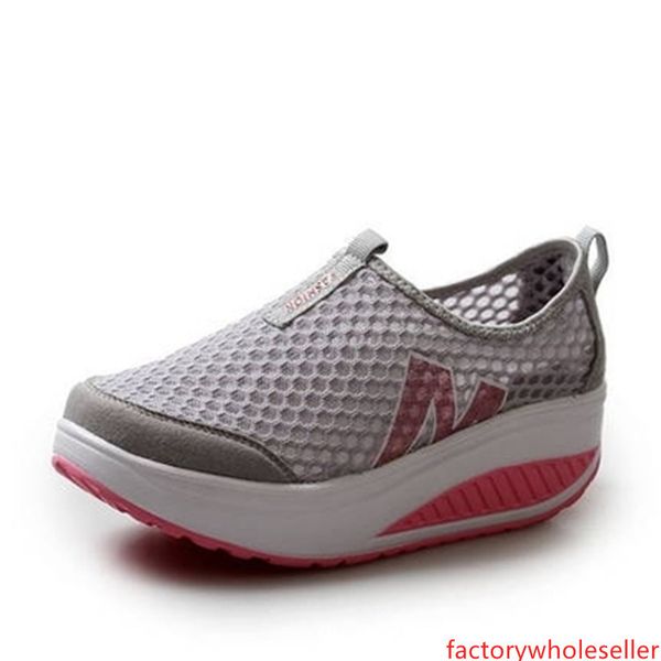 

black summer water sneakers for women outdoor sport lightweight beach shoes breathable mesh massage female platform shoes