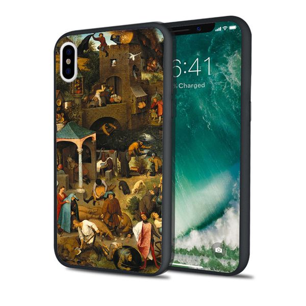 

capa dutch proverbs art phone case for iphone 11 pro xs max xr 8 7 6s plus 5s se 5 case soft silicone cover.
