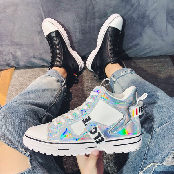 

2019 new fashion male casual shoes all black men's leather casual sneakers fashion black white flats shoes x12-51