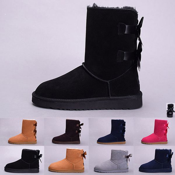 

WGG boot womens shoes Women's Australia Classic kneel Boots Ankle boots Black Grey chestnut navy blue Women girl boots Size EUR 36-41