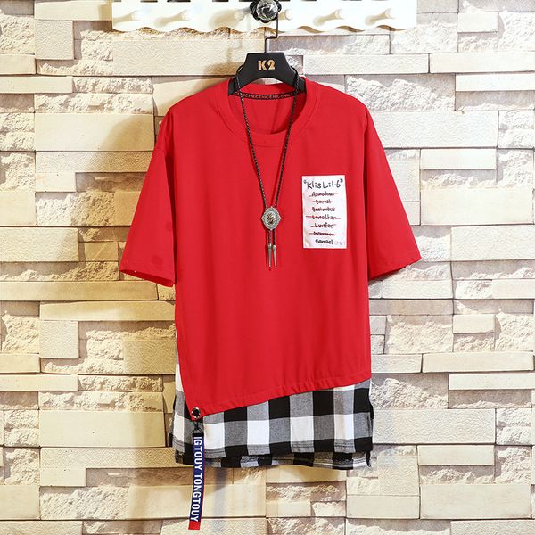 

short sleeve t shirt men 2020 chinese style summer loose tshirt tees hip hop punk rock fashion clothes plus size m-4xl 5xl, White;black