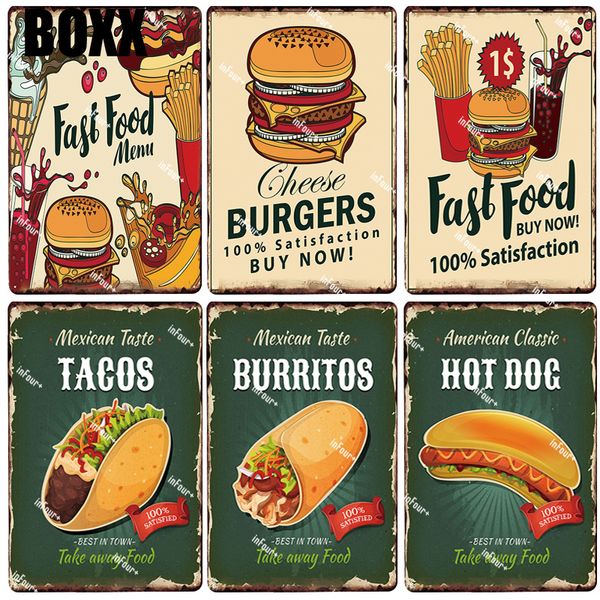 

burritos metal plate tin sign plaque vintage pub bar decor metal sign metal poster home decoration vintage poster