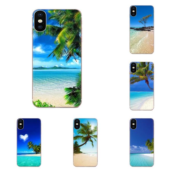 

custom sea beach spray palm trees tropical for xiaomi mi3 mi4 mi4c mi4i mi5 mi 5s 5x 6 6x 8 se pro lite a1 max mix 2 note 3 4