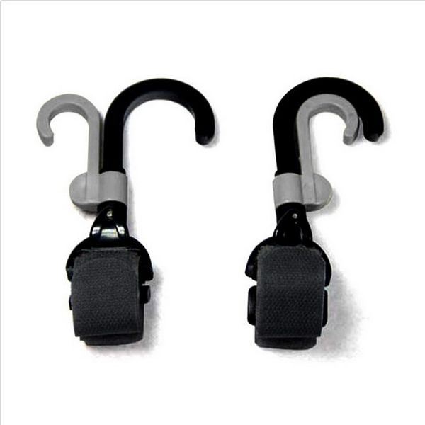 

2 pieces baby trolley hooks 360 degree rotating trolley accessories buggy hanger hanging carrier holder hooks
