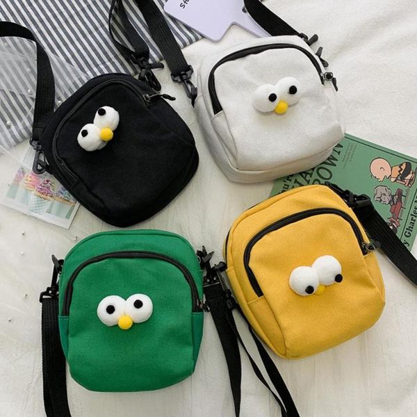 

fashion women cute funny bag shoulder bag girls canvas small square bags messenger