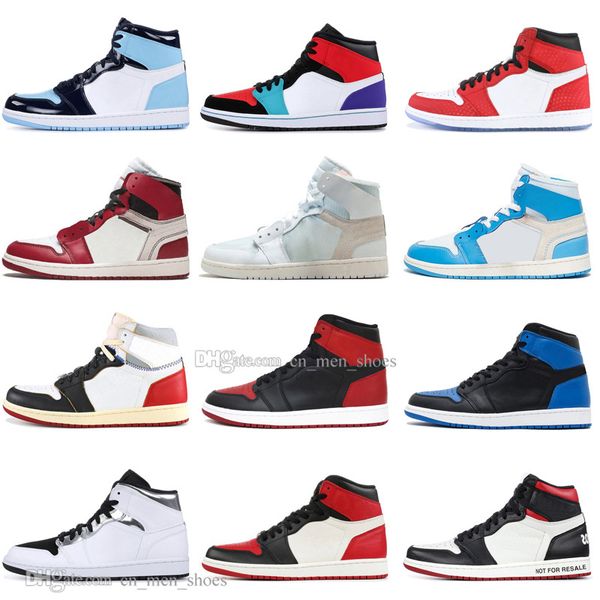 

1 high og banned bred toe black spider-man unc 1s 3 men basketball shoes homage to home royal blue mens sports designer sneakers outdoor