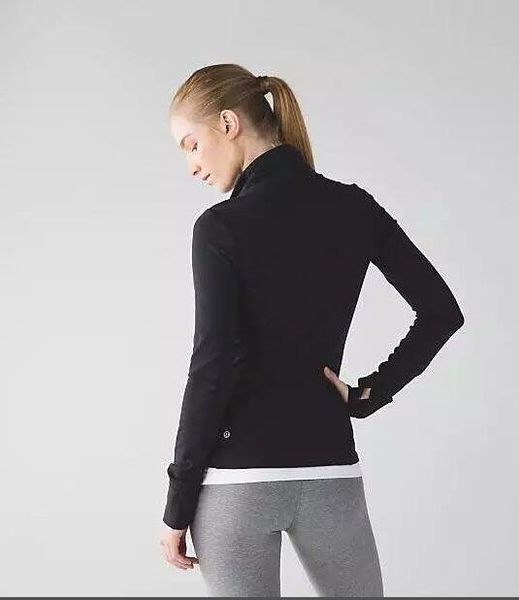 

курткиlul uemοn женская спортивная одежда с длинными рукавами с капюшоном пальто тренировочная одежда для спортивной одежды с длинным рукаво, Black;brown