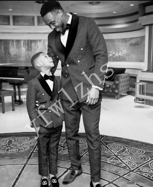 

double-breasted groomsmen shawl lapel wedding groom tuxedos men suits wedding/prom/dinner man blazer(jacket+tie+pants) t25, Black;gray