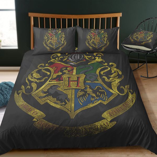 King Size Bedding Set High End Slytherin Simple Duvet Cover Harry