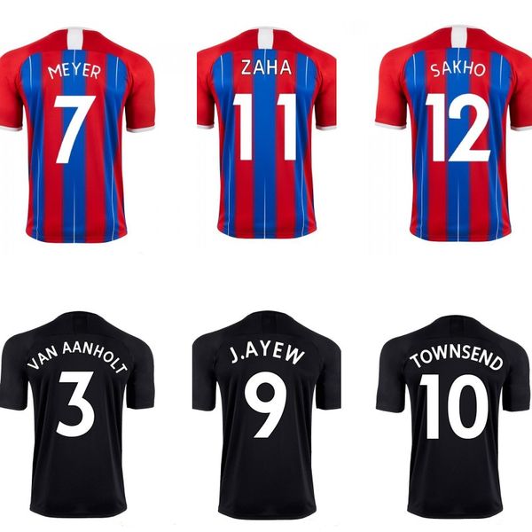 

19 20 crystal jersey palace kids men football shirt j. ayew zaha townsend batshuayi sakho meyer soccer home away uniforms