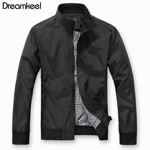 

2019 new spring male coats men's business casual clothes fashion summer thin windbreaker mens black bomber jackets trench coat y, Black;brown