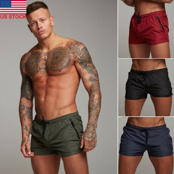 

itfabs mens trunks shorts training running sports gym jogging workout beach swim pants trousers plus size m-3xl
