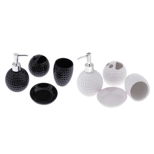 

set of 8 bathroom accessories ceramic toiletries